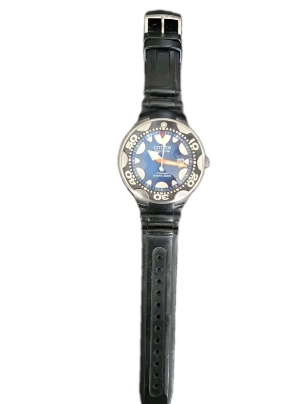 Original Citizen Promaster Orca Titanium Eco-Drive Blue Dial Diver Watch BN0016